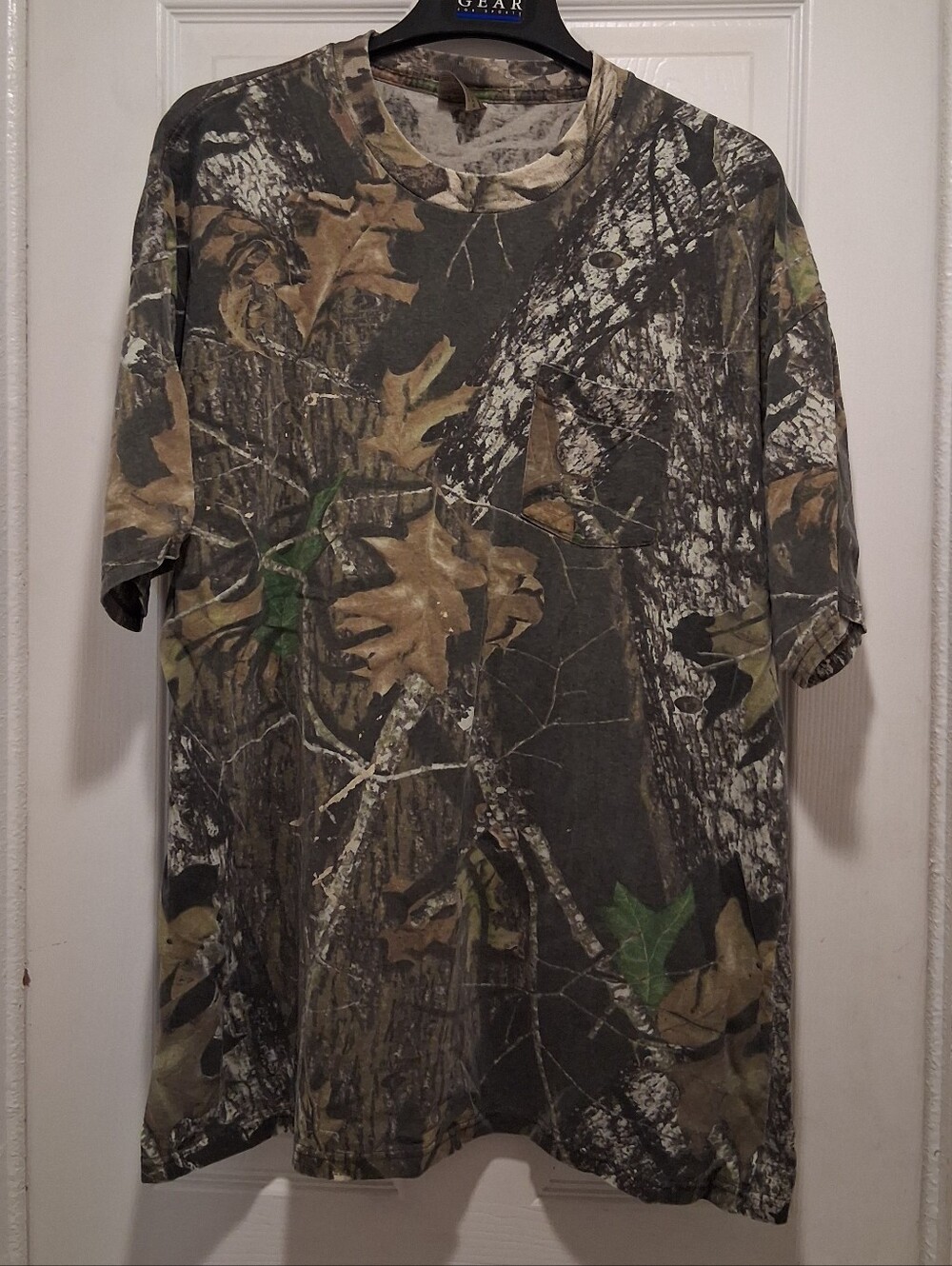 Men's Camo Pocket Tee - Mossy Oak  Woodland 2xl